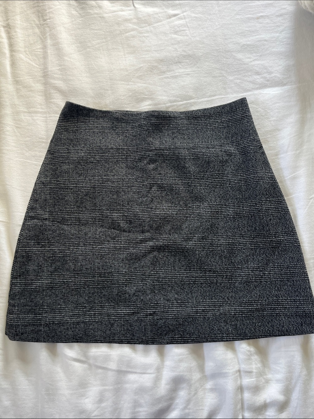 Tailored Gray Plaid Mini Skirt Monki